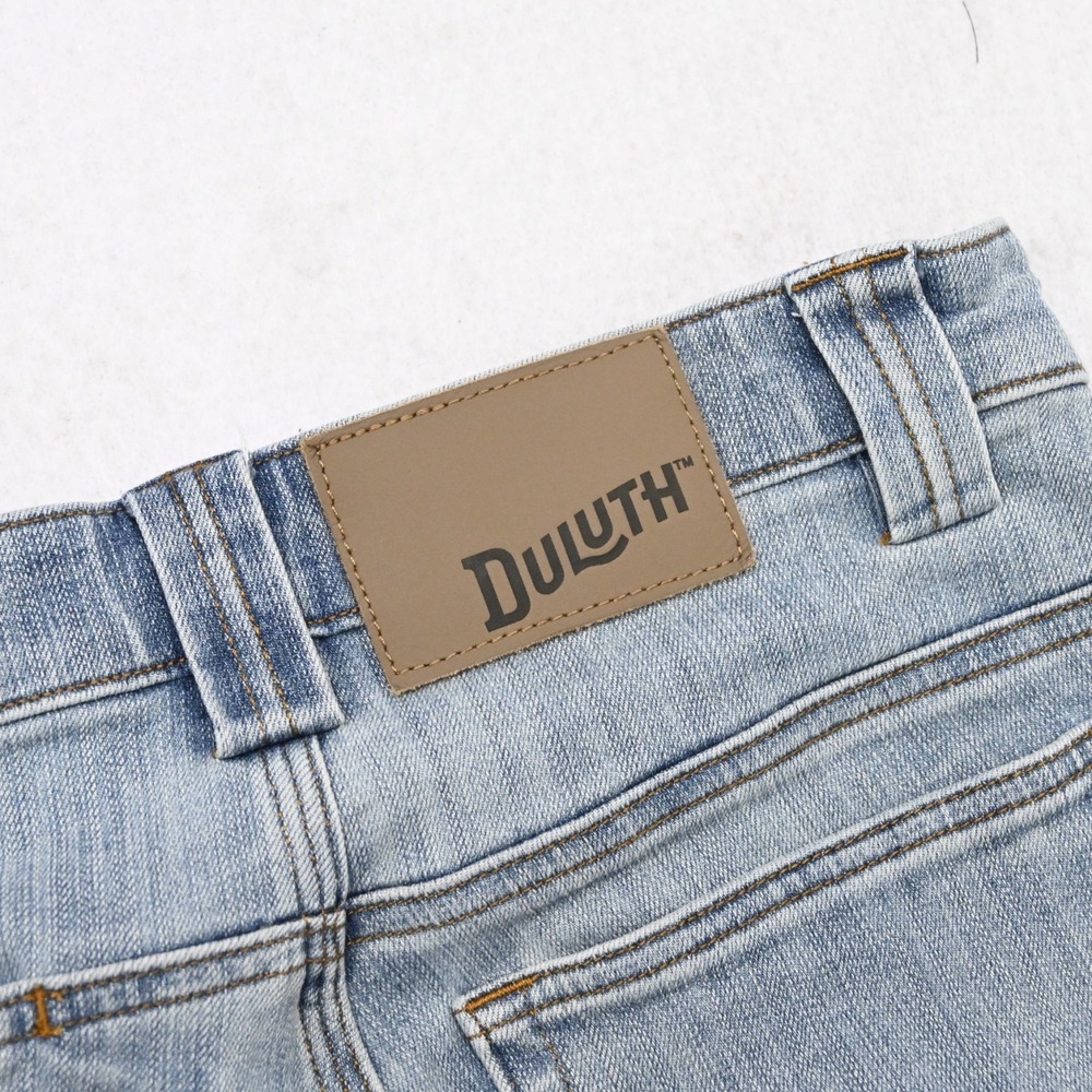 Duluth Trading Ballroom Double Flex Jeans Sim Fit Straight Leg Blue Mens 28 x 30